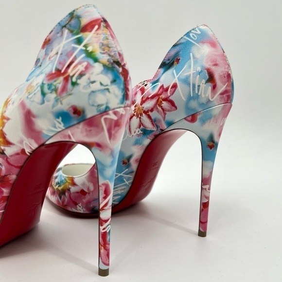 Christian Louboutin Hottie Walkie Walk A Mile In My Shoes Hot Chick Pump size 38 - Picture 14 of 16